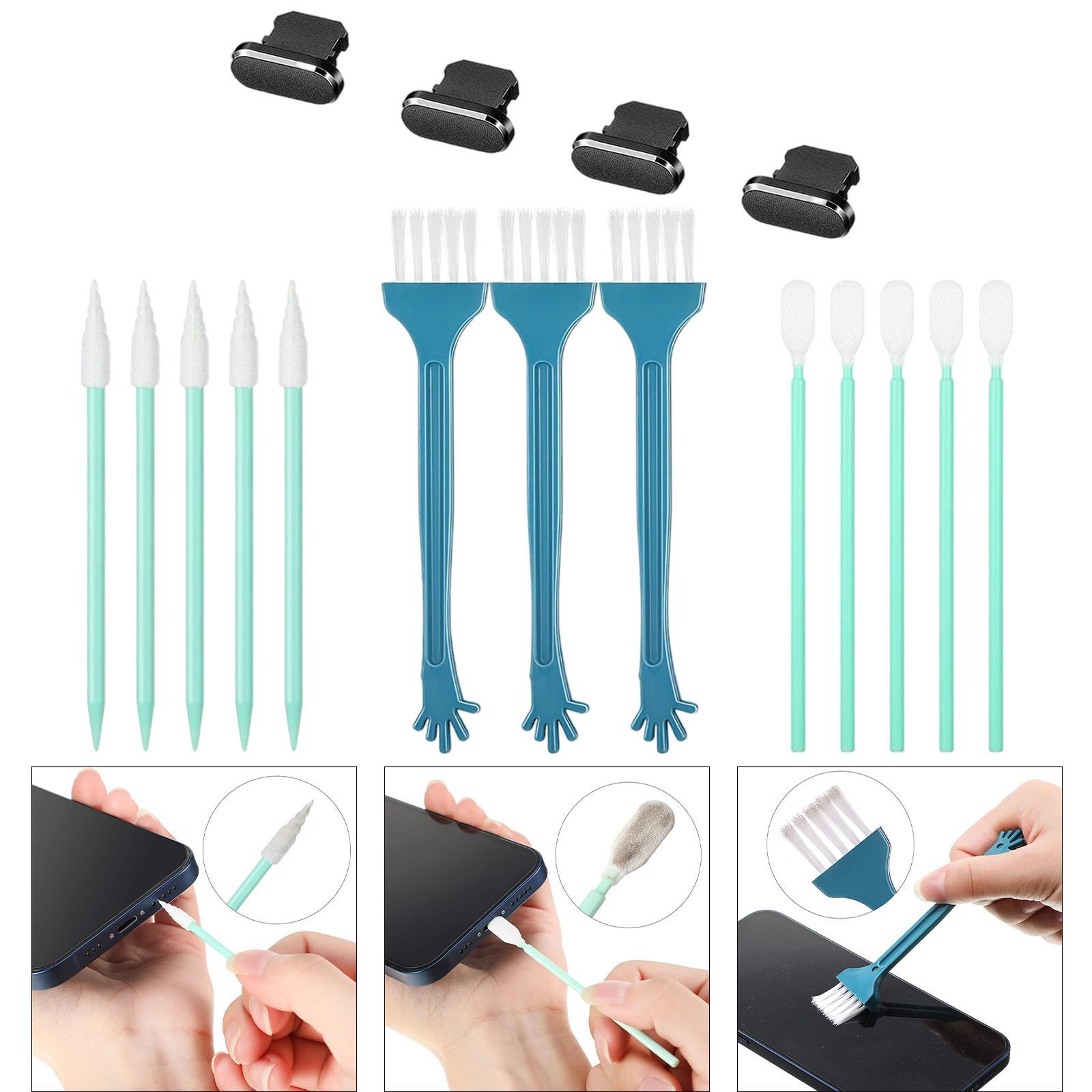 Anti Dust Plugs Cleaning Kit Charging Plugs Cover for iOS Mobile Phones
