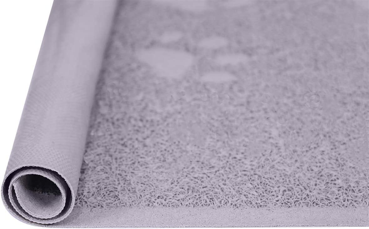 Mat lứa mèo cho sàn nhà bẫy bẫy thảm chống trượt, dễ dàng sạch, chống nước （xám）