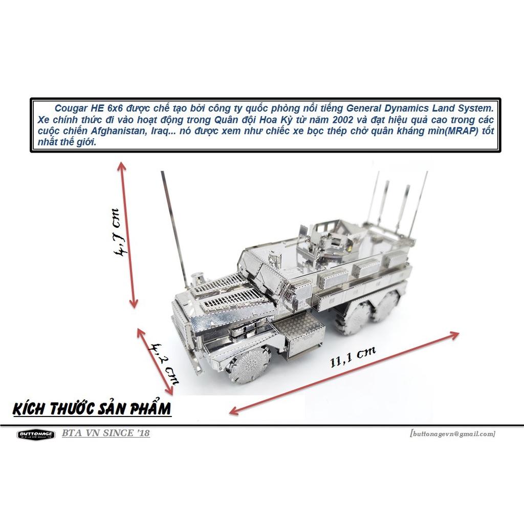 Mô Hình Lắp Ráp 3d Xe Quân Sự Cougar HE 6x6