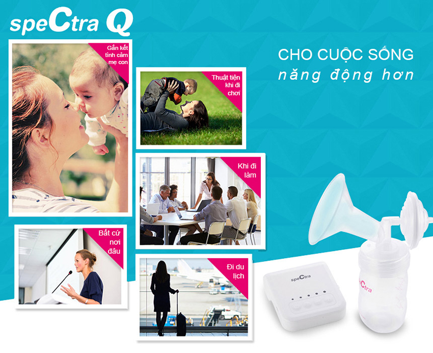 Máy Hút Sữa Điện Đơn Spectra Q - Trắng