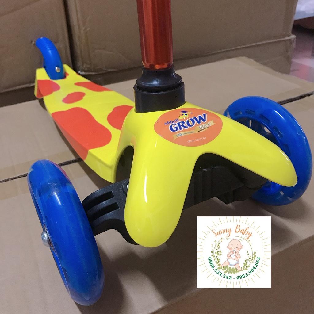 Xe Scooter Cao Cấp - Bánh Xe Đèn Led Phát Sáng Bé 2 tuổi đến 5 tuổi - Xe Trượt Scooter 3 Bánh Có Đèn Pediasure