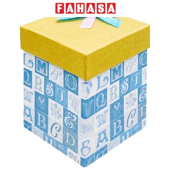 Hộp Quà Vuông Trụ Giấy Đính Nơ Nhỏ - Linh Lan VT1014MI-V3 - Mẫu 14