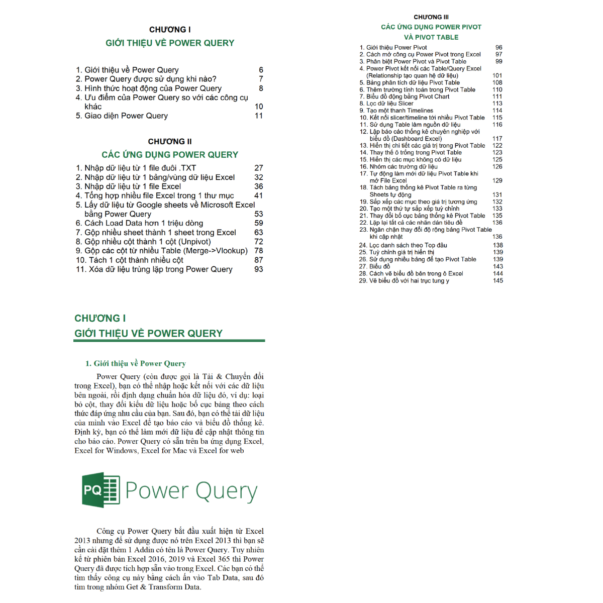 Bộ Sách Excel Power Query, Pivot và 101 Phím Tắt Bí Quyết Làm Chủ Excel Ứng Dụng Tin Học Văn Phòng Nâng Cao