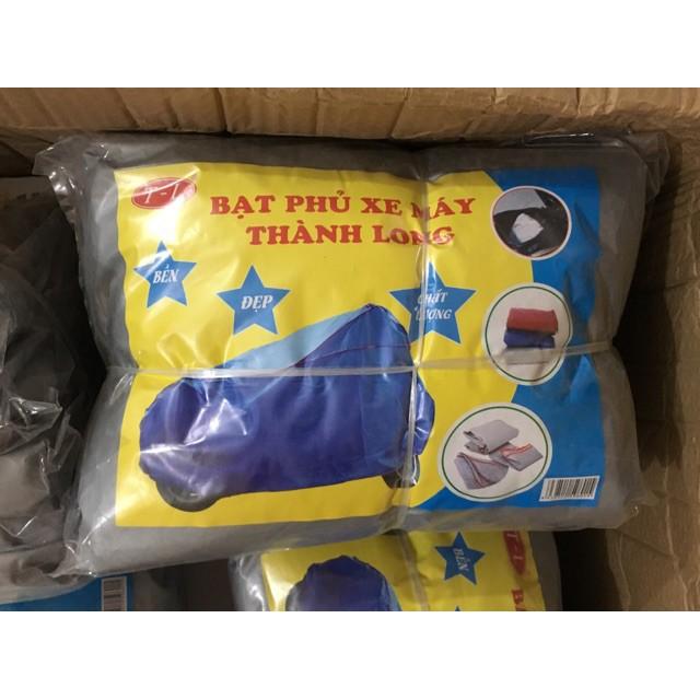 Bạt phủ xe máy, xe đạp loại dày màu ghi