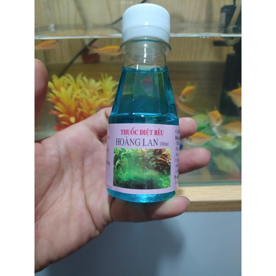 Diêt rêu Hoàng Lan 100ml giúp diệt rêu hại và nấm cây thủy sinh, vật chủ nhiễm rêu trong bể thủy sinh