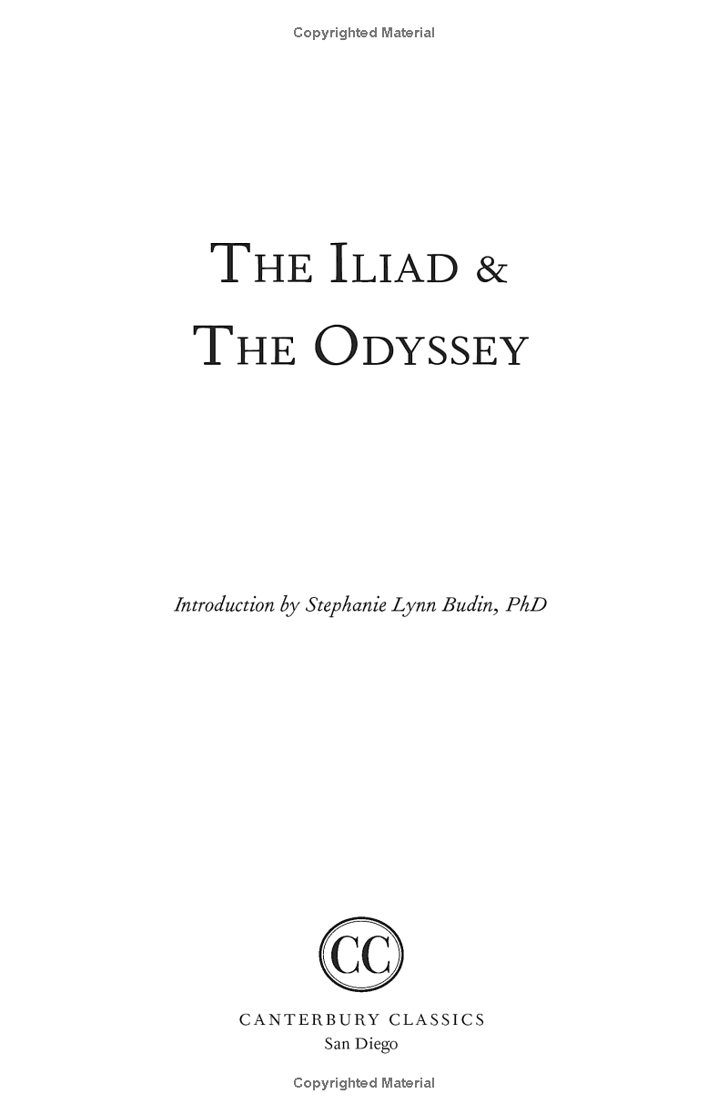 Iliad &amp; Odyssey (Leather-bound Classics)