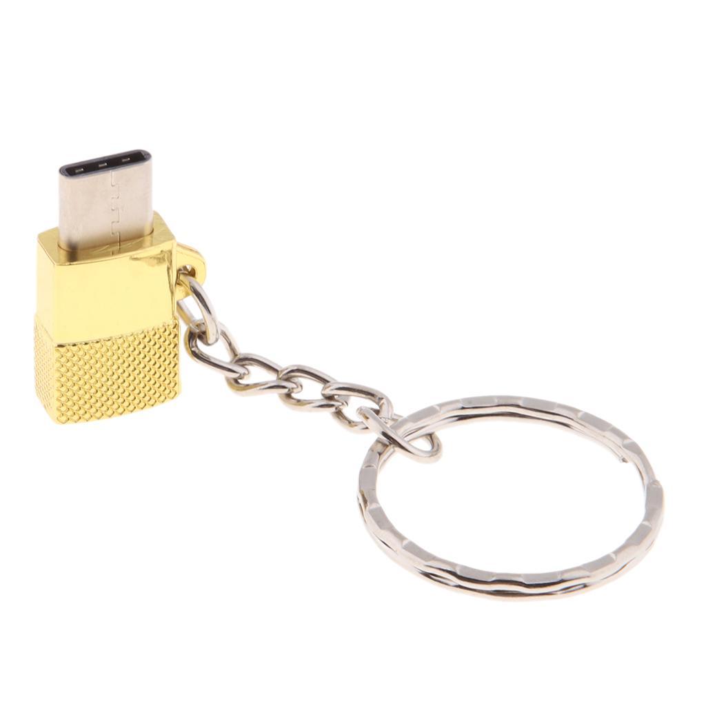 Portable Type-c Male to Micro USB Female OTG Adapter Charging & Data