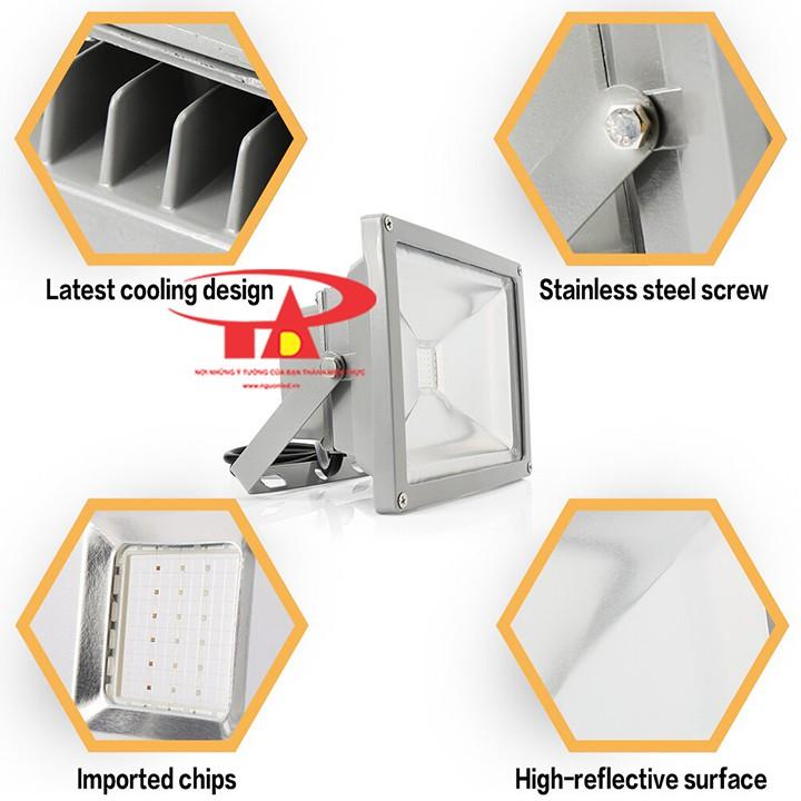 Đèn pha led 20w - Pha led 20w đổi màu