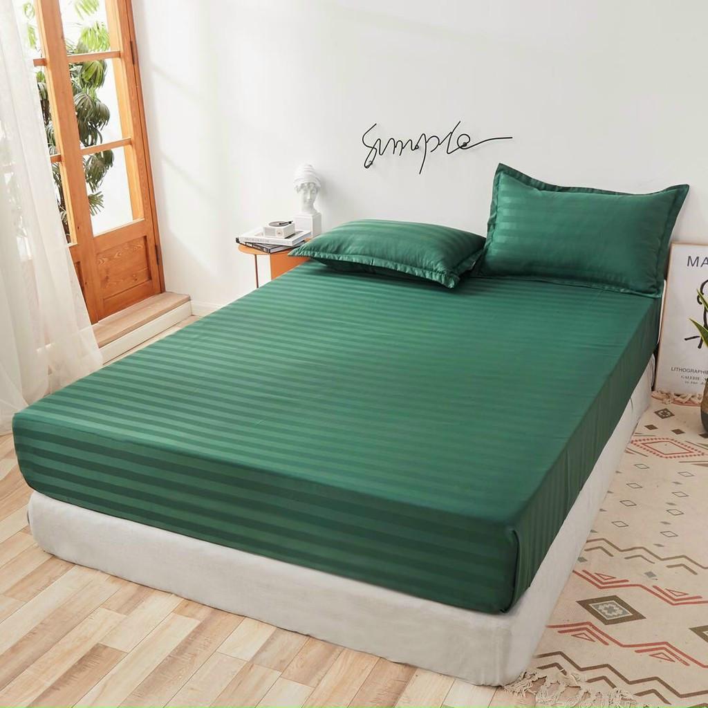 Bộ Ga Gối Cotton Lụa Sọc 3F Lan Pham Bedding - Tặng Áo Gối Ôm