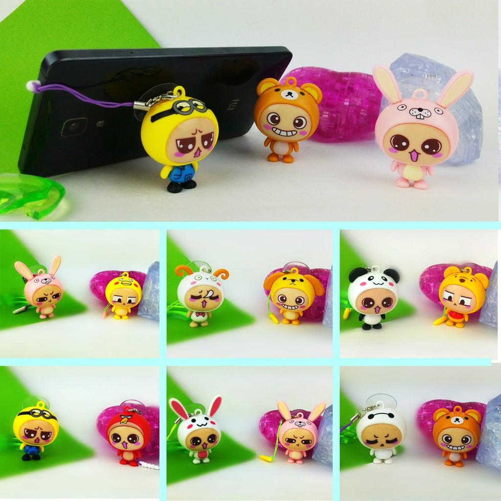 MÓC KHÓA HOẠT HÌNH 3 IN 1 | Squishyvui