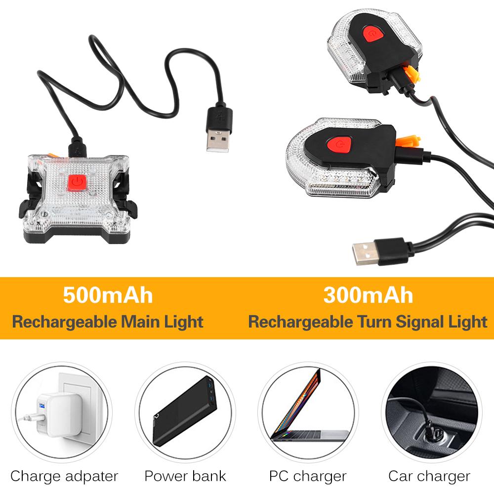 Đèn LED xe đạp không dây không thấm nước cảnh báo an toàn