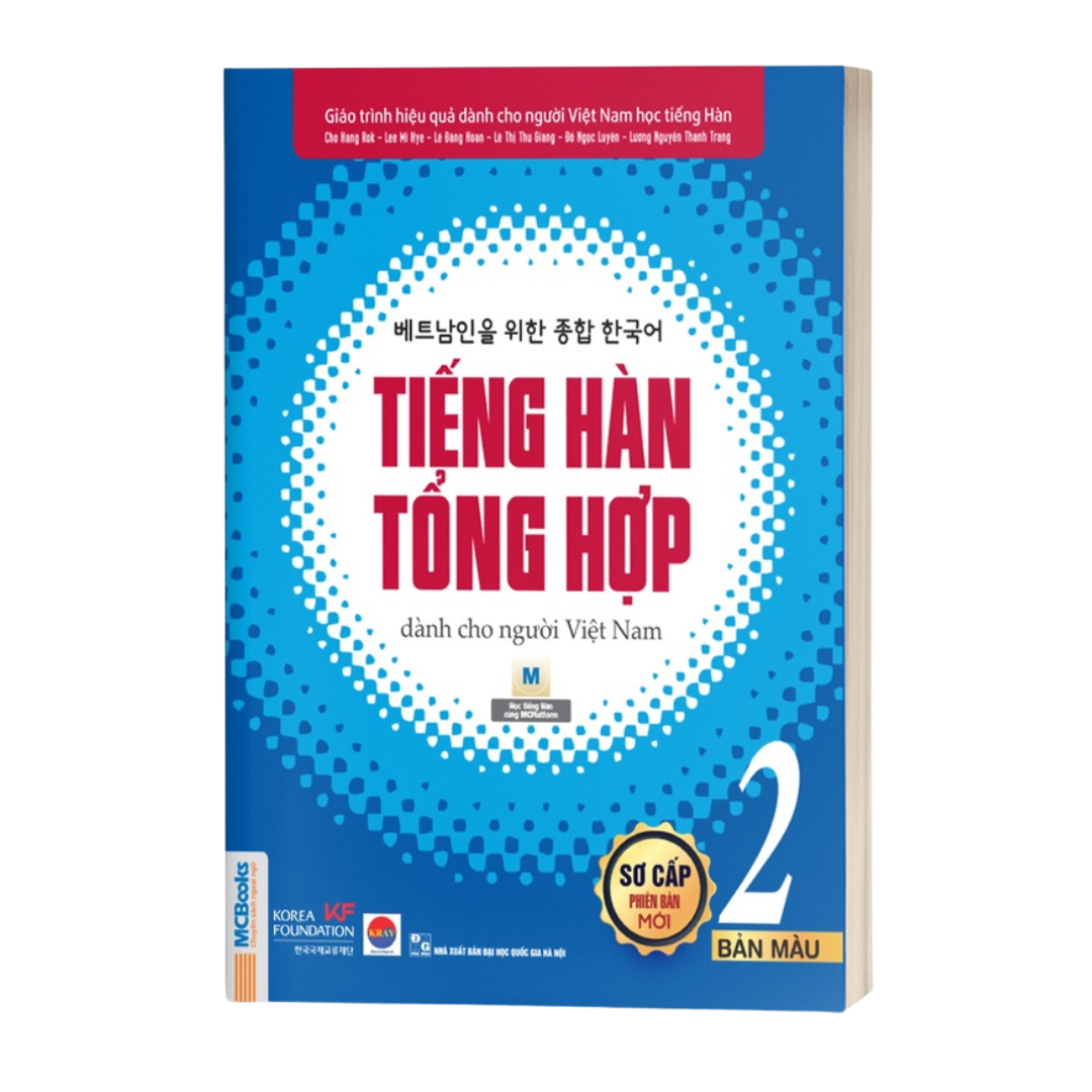 Sách - Tiếng Hàn Tổng Hợp Dành Cho Người Việt Nam - Sơ Cấp 2 Phiên Bản Mới (4 Màu)