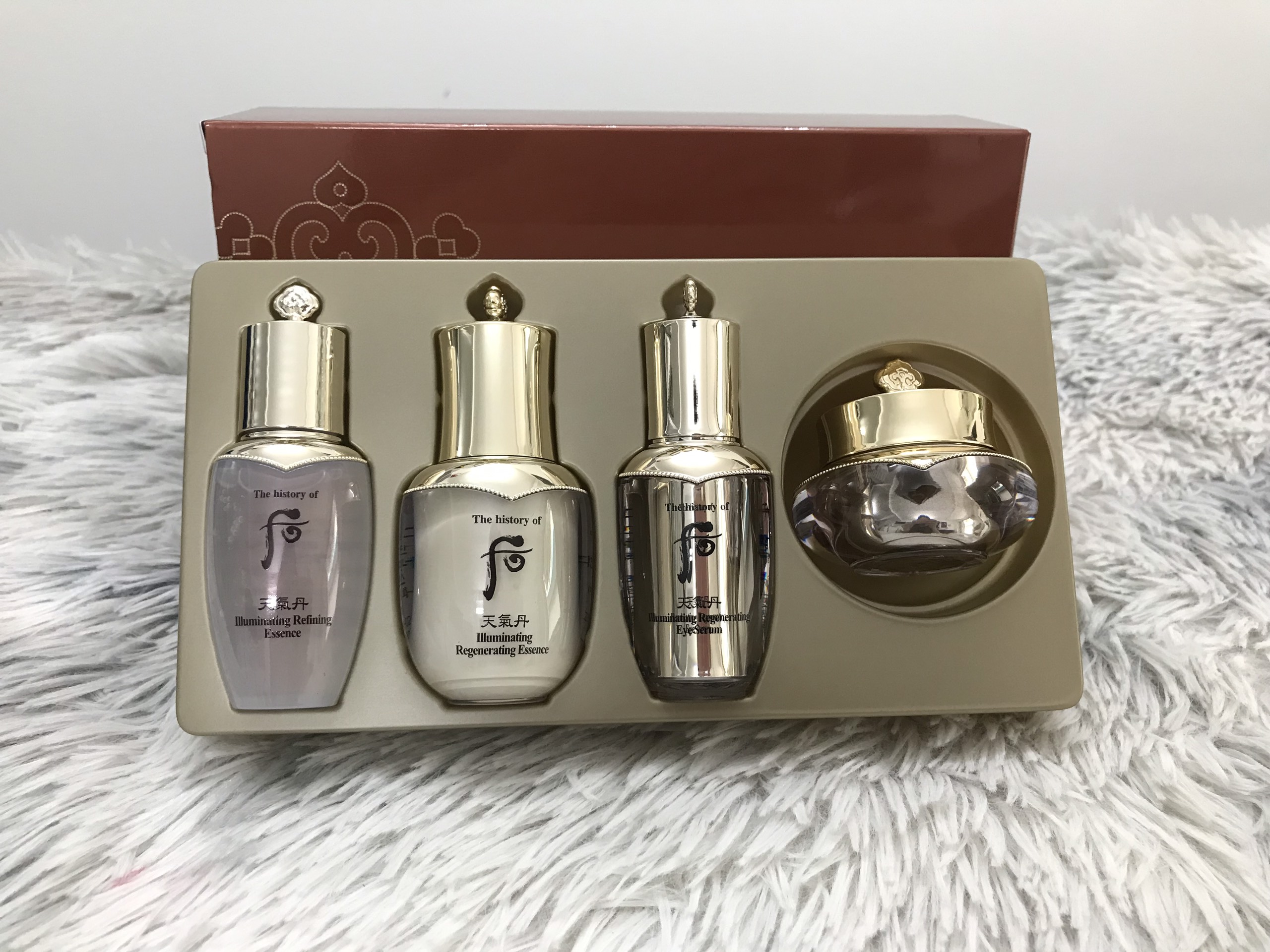 Bộ dưỡng trắng và ngừa lão hóa Whoo Cheongidan Illuminating Refining Essence set 4pcs