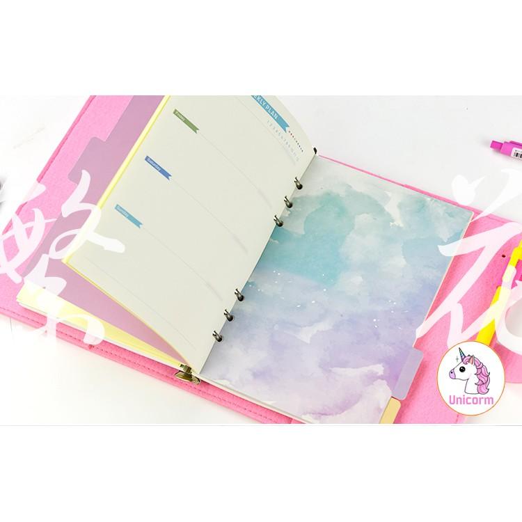 Tab Phân Trang galaxy flower A5/A6 cho Sổ Còng/Sổ Planner