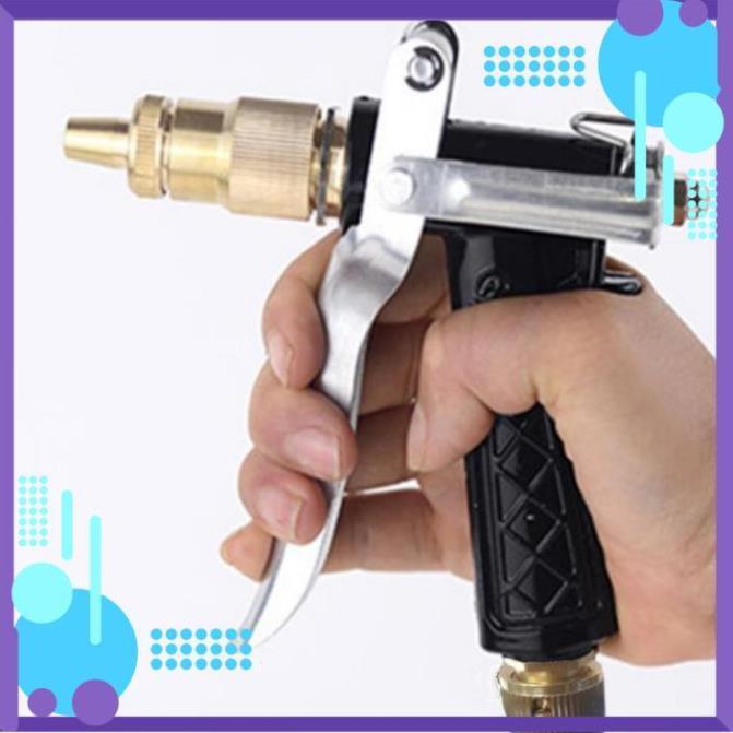 Vòi Xịt Rửa Xe Tưới Cây️ Bộ dây và vòi xịt tăng áp lực nước 300% rửa xe tưới cây 236498 - dây trắng