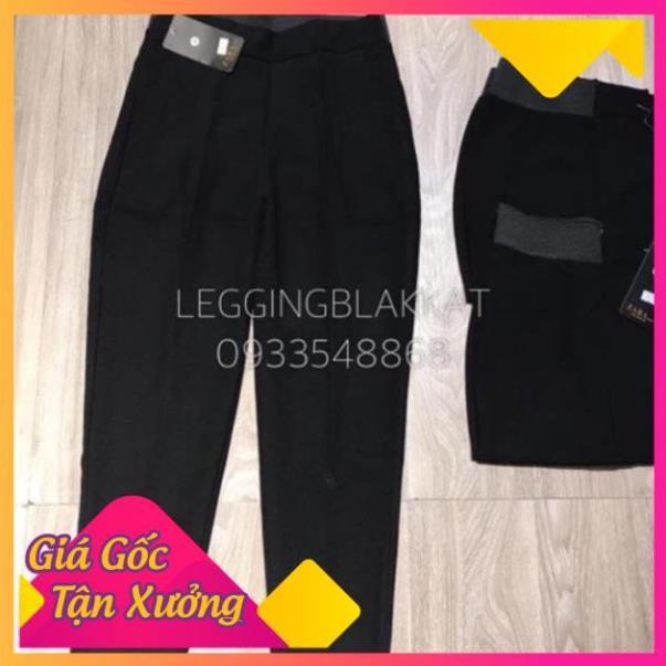 QUẦN BAGGY NỬA SAU CHUN CO DÃN BIGSIZE CHẤT TUYẾT MƯA KHÓA LỆ HÔNG THỜI TRANG BANAMO FASHION QUẦN BAGGY CHUN SAU 835