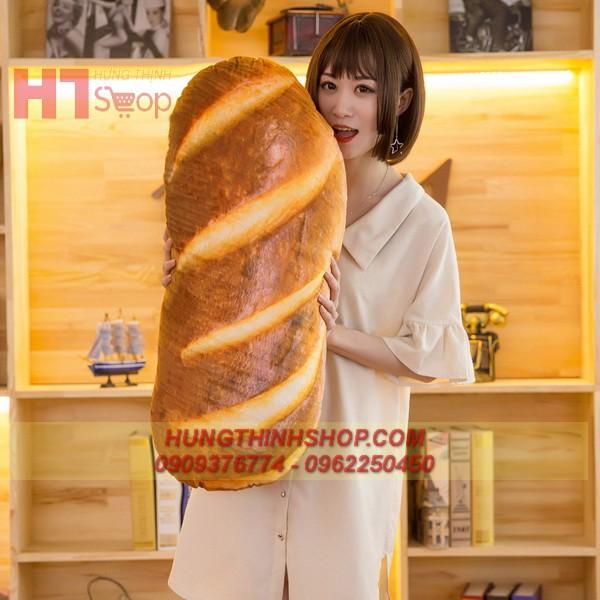 GỐI ÔM Ổ BÁNH MÌ 3D (70CM---&gt;100CM)