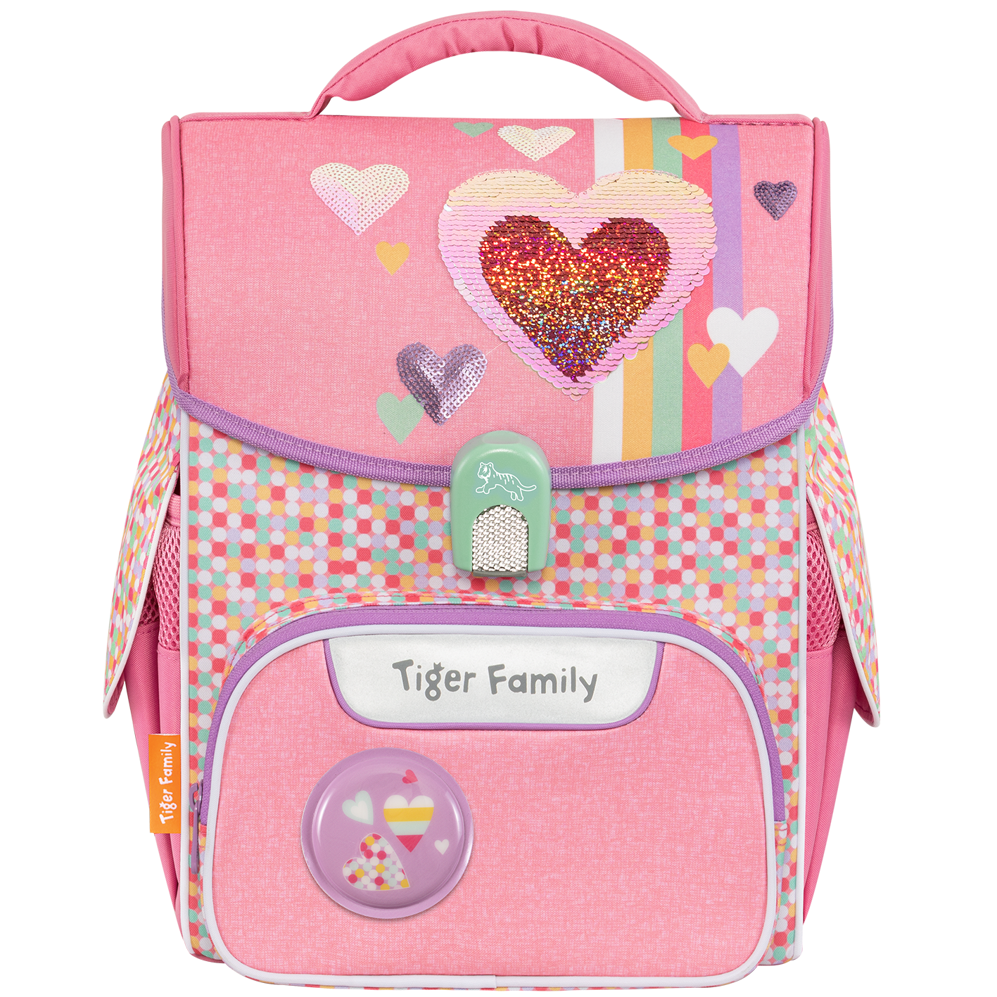 Ba Lô Chống Gù Jolly Schoolbag Pro 2S - Pink Amour - Sequins - Tiger Family TGJL-018A(3)