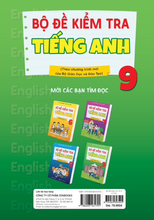 Bộ Đề Kiểm Tra Tiếng Anh 9 (Chương Trình Thí Điểm)