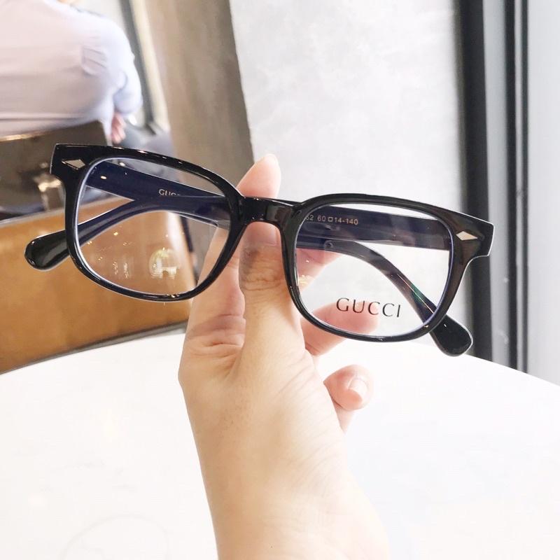 Gọng Kính Cận Nam Nữ Dáng Vuông Nhựa Màu Đen Phối Càng Kim Loại DORISEYEWEAR