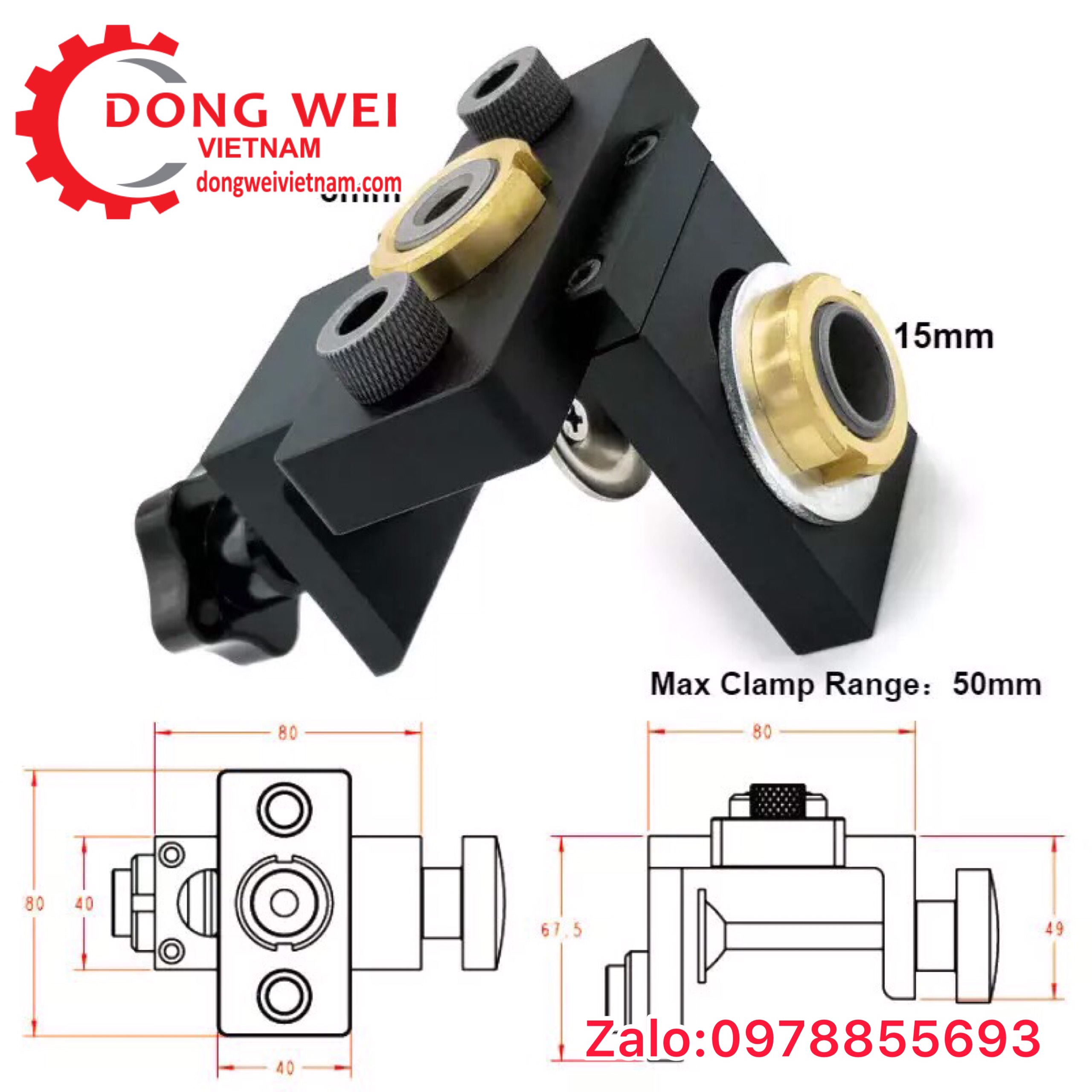 Bộ cữ khoan ốc cam, chốt gỗ cao cấp