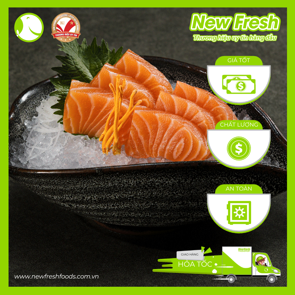 Cá Hồi Nauy Fillet Tươi Khay 1Kg