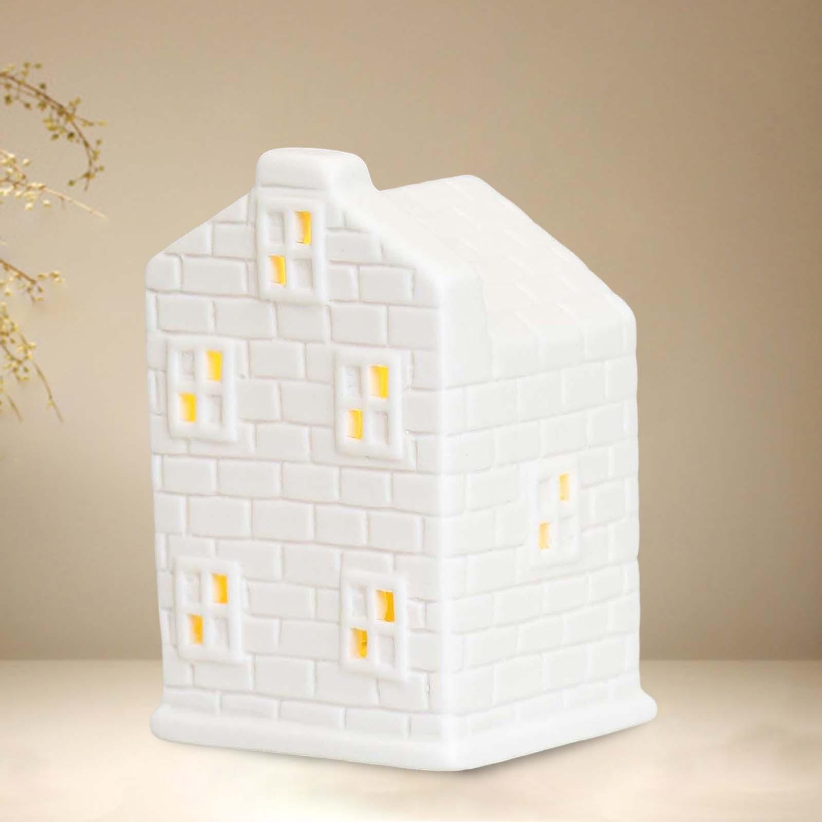 Ceramic House Candle Holder Minimalist modern for Wedding church home