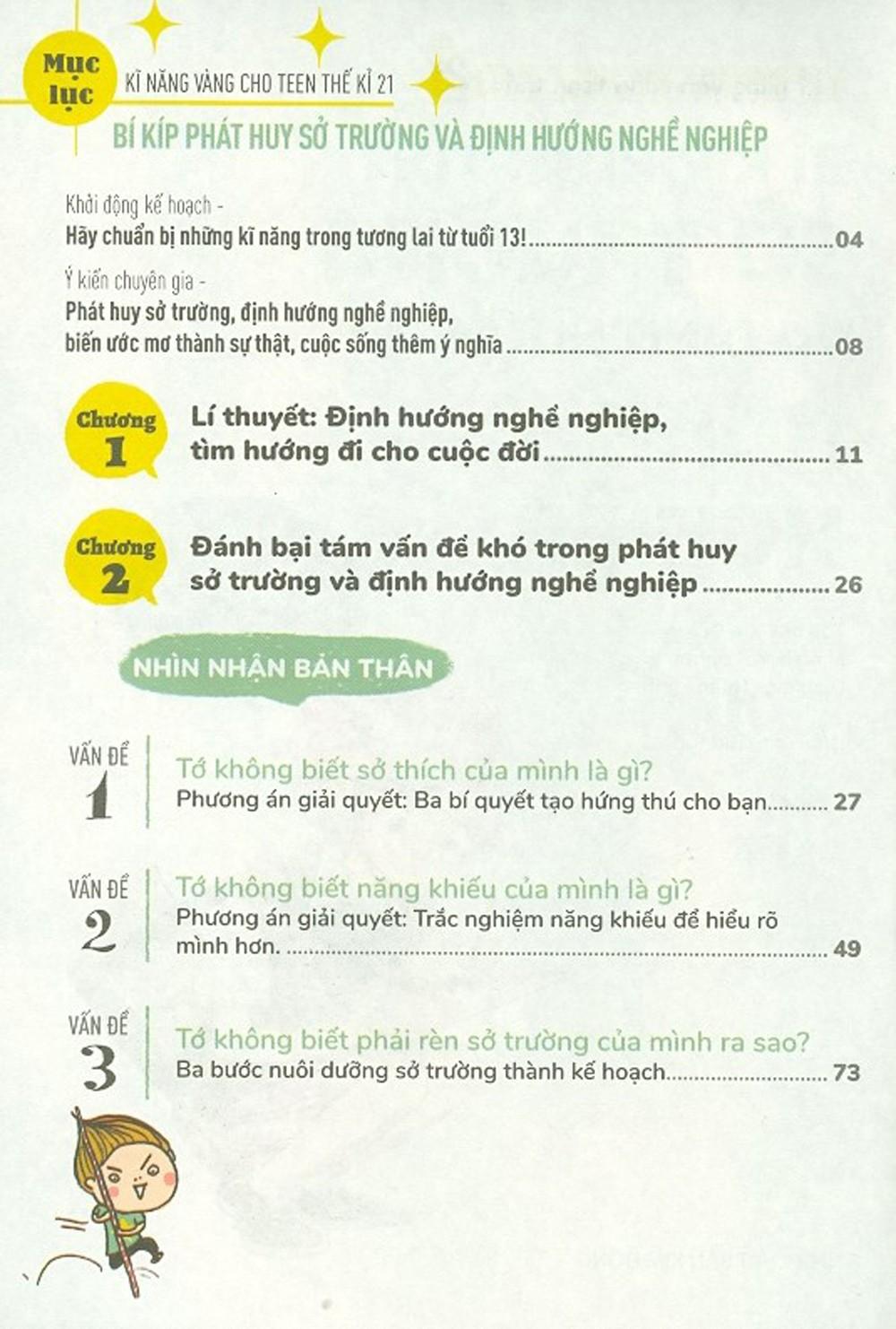 Kĩ Năng Vàng Cho Teen Thế Kỉ 21 - Bí Kíp Phát Huy Sở Trường Và Định Hướng Nghề Nghiệp (Tái Bản 2024)
