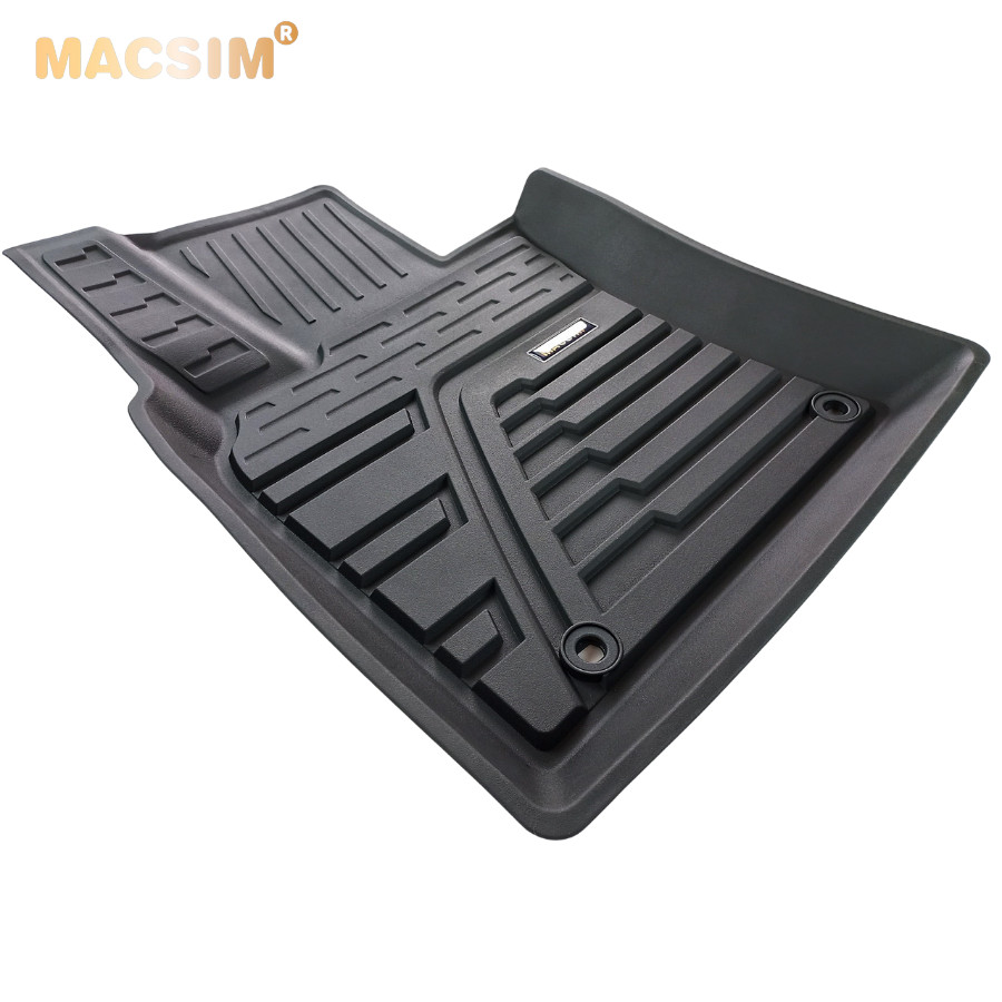 Thảm lót sàn xe ô tô Hyundai Sonata 2020+ Nhãn hiệu Macsim chất liệu nhựa TPE đúc khuôn cao cấp - màu đen