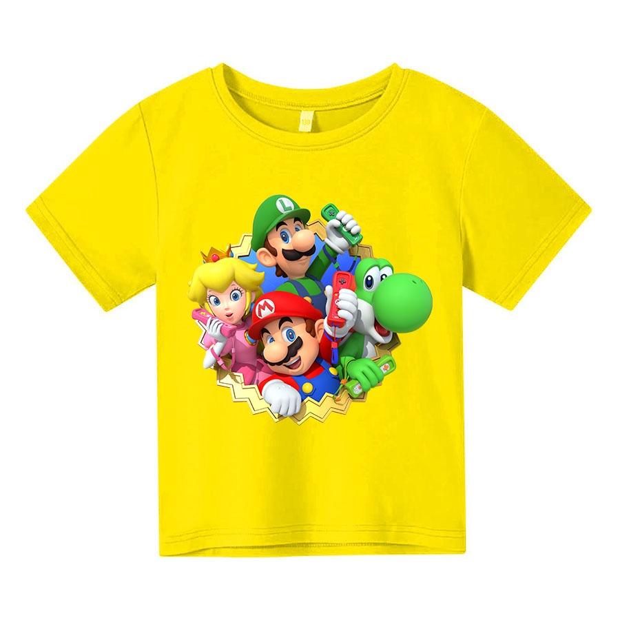 Áo thun trẻ em Super Mario Có size người lớn, King Cotton