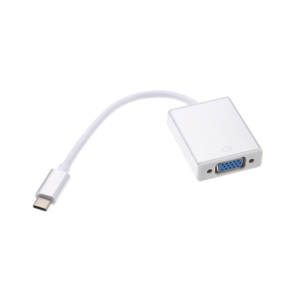 Cáp Chuyển Đổi USB-C Sang VGA Female Cho Samsung Galaxy S9 Macbook