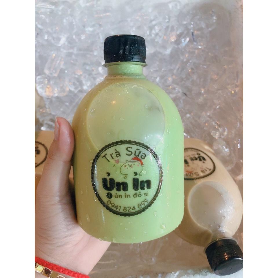 COMBO 100c CHAI NHỰA TRÒN LÙN 500ML ĐỰNG TRÀ SỮA