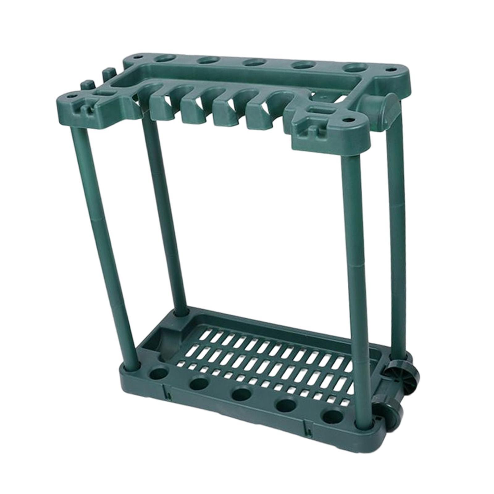 Garden Tool Organizer Utility Rack Hand Tools Holder for Indoor Outdoor Home