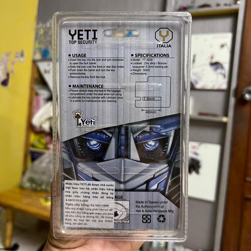 Khóa đĩa xe máy YETI YT-3028 2 chìa vi tính - MSOFT