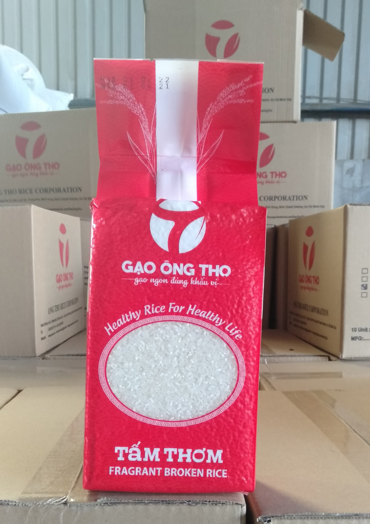 Tấm Thơm ( Tấm Gạo ST25 ) Ông Thọ 1Kg - Cơm mềm dẻo, nấu cơm ăn dặm cho bé, nấu cháo dinh dưỡng cho người già và trẻ nhỏ, cơm tấm gia đình