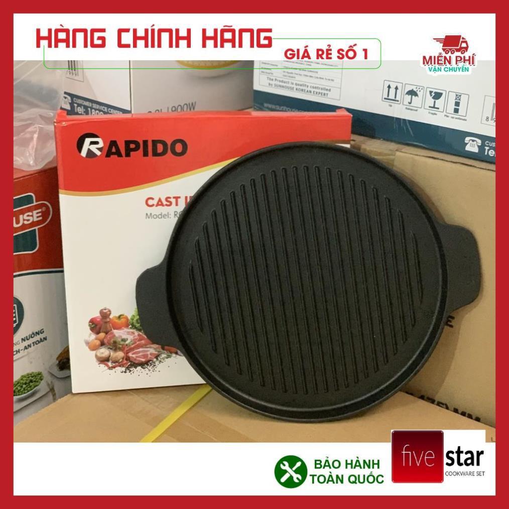 CHẢO NƯỚNG RAPIDO, CHẢO GANG NƯỚNG RAPIDO RG26-RF, RG24-RF DÙNG ĐƯỢC TRÊN MỌI LOẠI BẾP