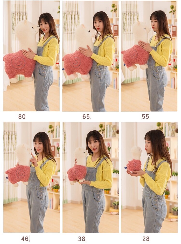 Gấu bông lạc đà Alpaca – Nhiều mầu - Size 28 cm – Quà tặng thú nhồi siêu dễ thương – Gối ôm cho bé ngủ ngon