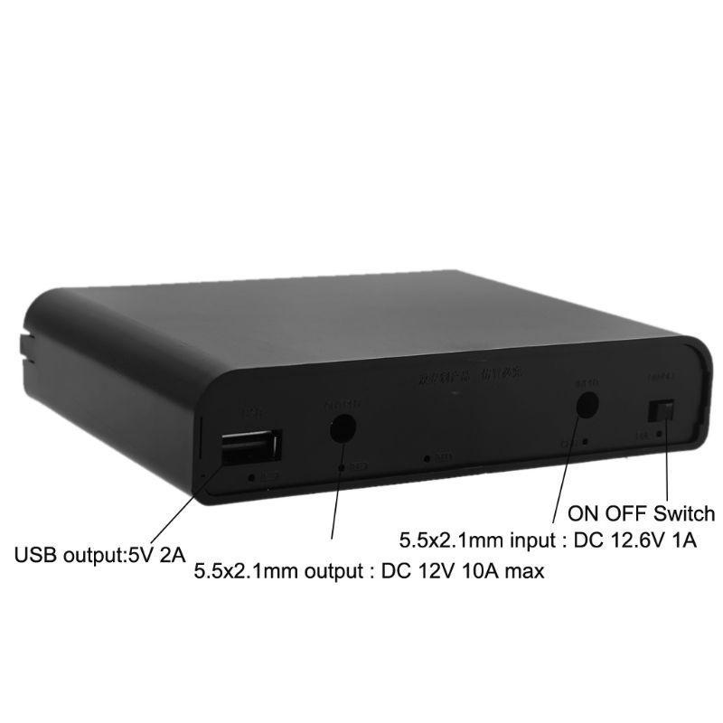 Sạc dự phòng USB DC 12V 10A 6 pin 18650 chất lượng cao cho điện thoại / camera an ninh