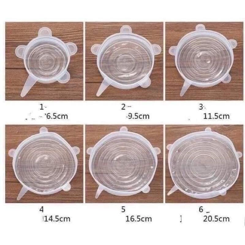 Set 6 nắp màng bọc silicol