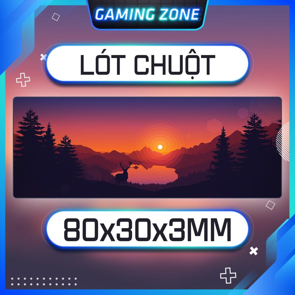 Lót chuột, bàn di chuột chơi game hình Rừng Núi Thiên Nhiên chống trượt siêu bền siêu đẹp