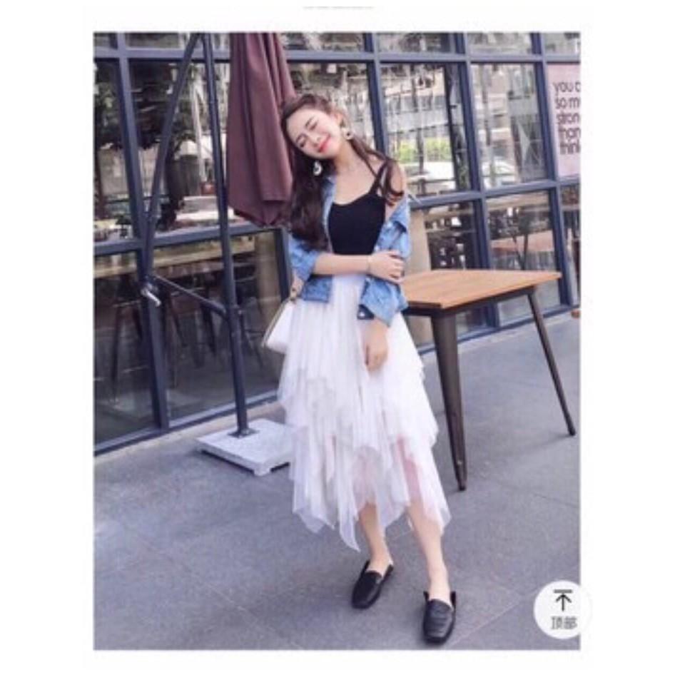 Chân váy lưới nhọn dễ thương - MIN Boutiques - Ảnh thật - Loại 1 - Hàng đẹp