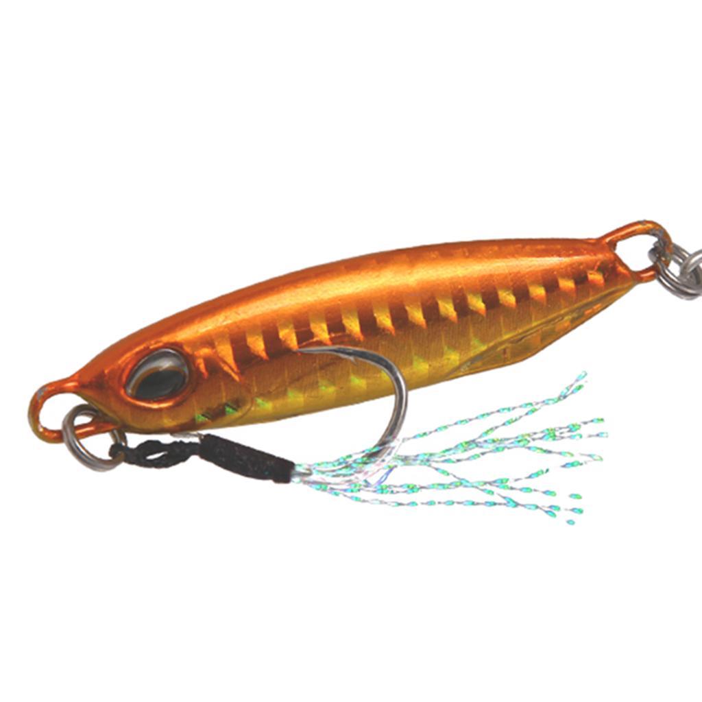 Life-like Metal Hard Jigging Lead Fish 16g 5cm Minnow Fishing Lure 3D Eyes