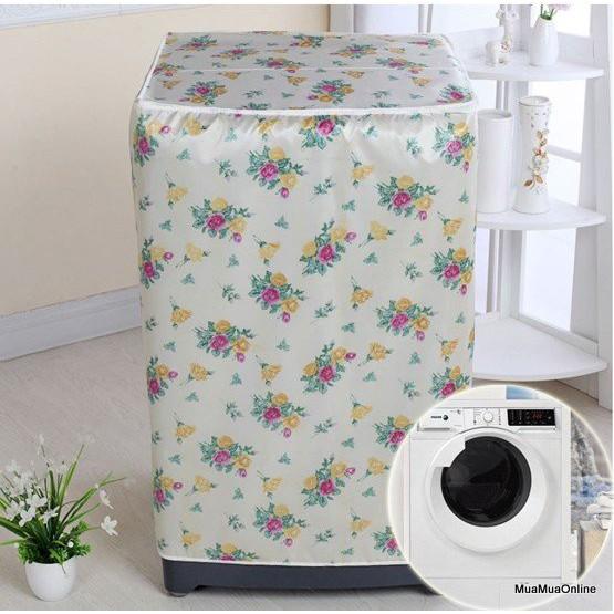 Áo Trùm Máy Giặt Cửa Trước Vải Satin Cao Cấp