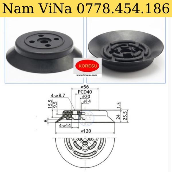 Núm Hút Cao Su Xuất Khẩu 1 Ngăn Dùng Hút Các Sản Phẩm Nặng, Mô Hình PFG