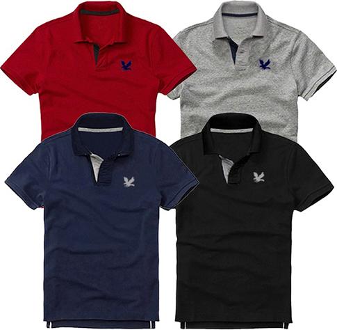 Áo Thun nam cá sấu mẫu mới, combo 4 áo - ĐB437
