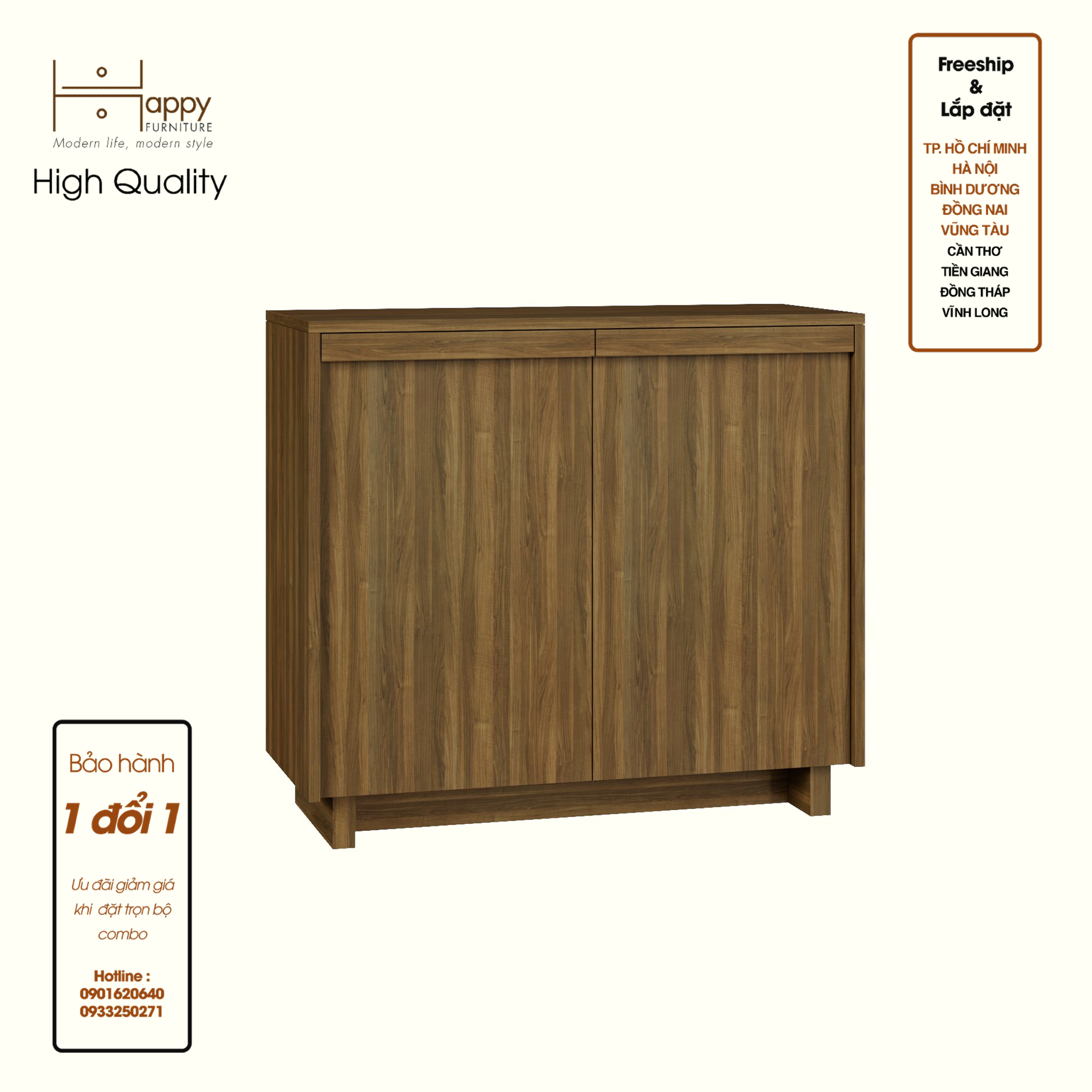 [Happy Home Furniture] MAVIS, Tủ đựng đồ 2 cánh mở , 86cm x 42cm x 78cm ( DxRxC), TCM_157