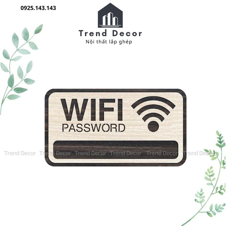 Bảng Gỗ Vintage Ghi Thông Tin Wifi Decor Trang Trí Quán Cà Phê Cửa Hàng