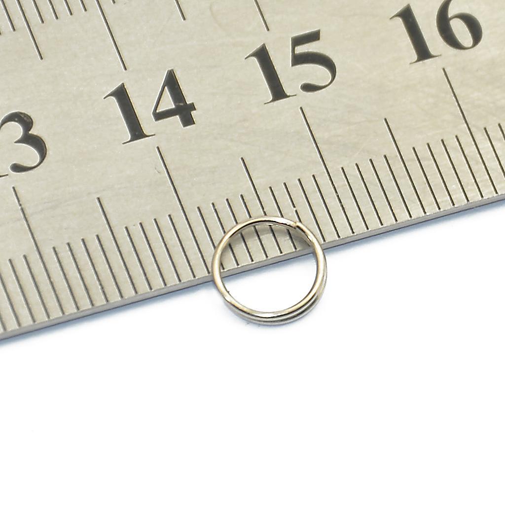 1600pcs/Lot Steel Metal Key Split Ring Keyrings Key Chain Findings 8mm