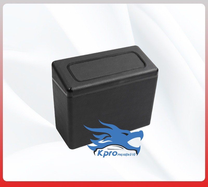 Thùng rác da thông minh 2 trong 1 nắp nhấn kết hợp nắp mở dành cho ô tô, xe hơi - Hàng Kpro chất lượng cao