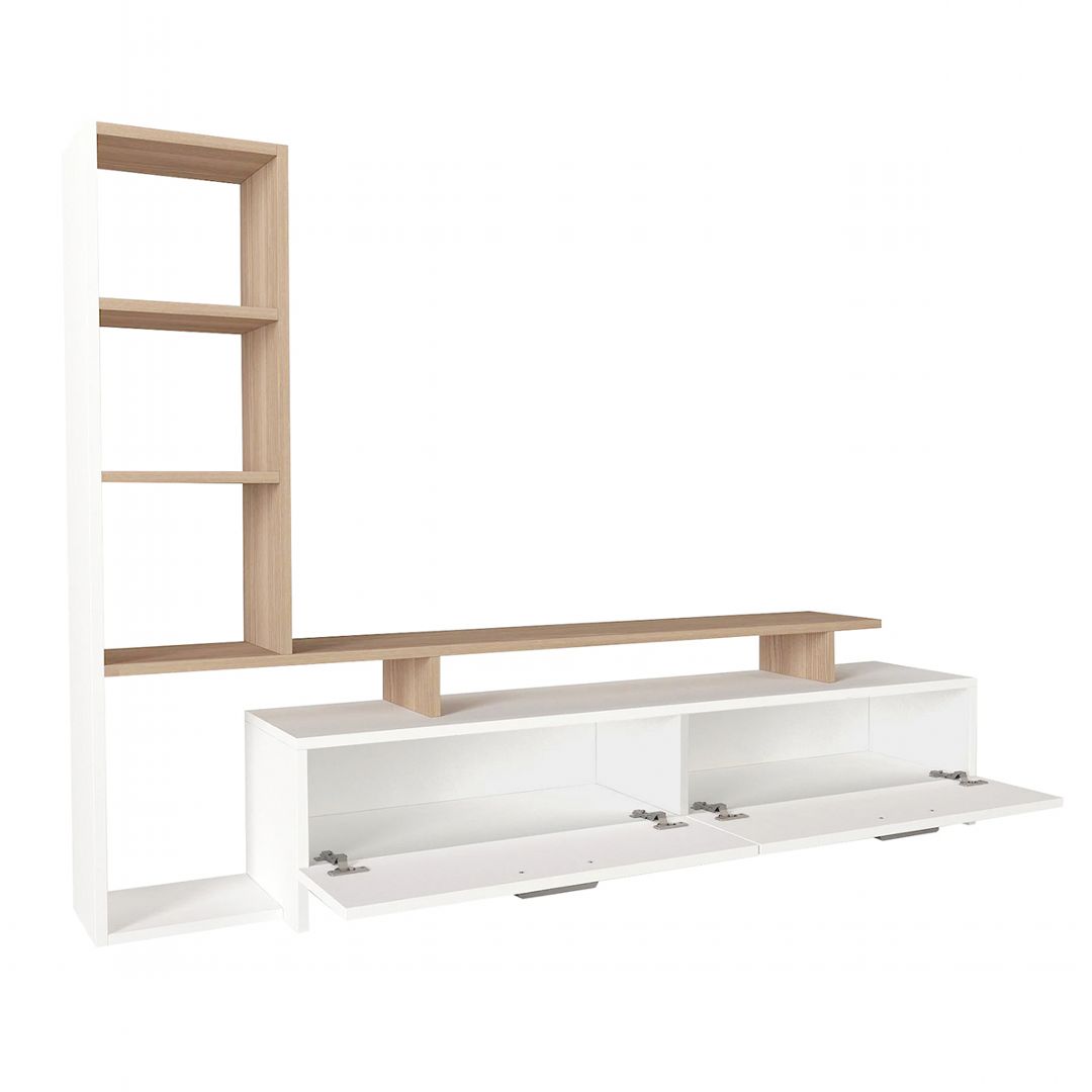 Kệ tivi gỗ hiện đại SMLIFE Tenma | Gỗ MDF dày 17mm chống ẩm | D168xR33xC120cm